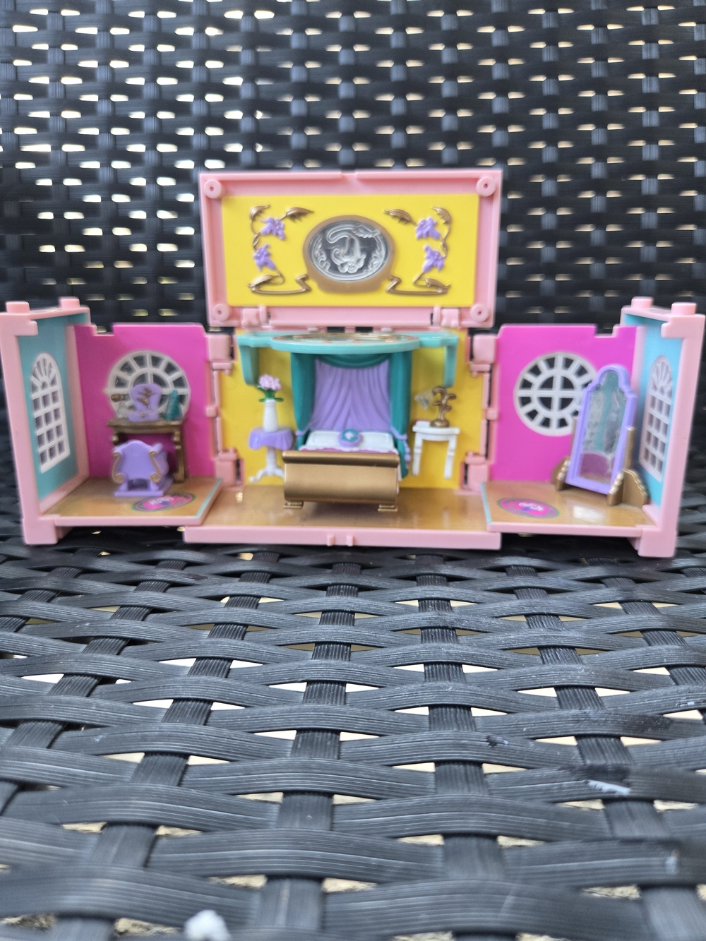 ✨️🛏️ 1999 Bluebird Polly Pocket Dream Builder Bedroom EUC VTG🪞✨️